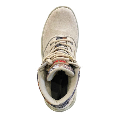 BOTA DE CACERIA CAMUFLAJE CON GAMUZA ARENA SUELA ARMY