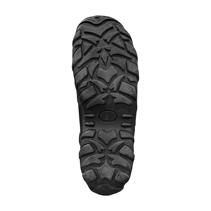 BOTA 30.8 PIEL NEGRA CON SIERRE Y SUELA RHINO