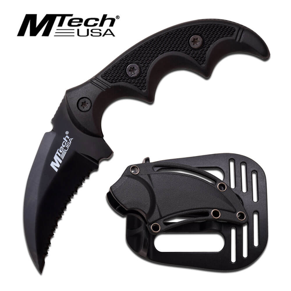KARAMBIT FIJO MTECH USA MT-20-63BK FIXED BLADE KNIFE - El Viajero del Norte