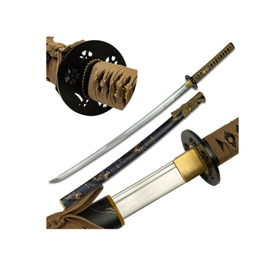 KATANA SAMURAI SWORD 40" SATIN BROWN