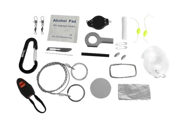 Kit Supervivencia Paracord Naranja 20 en 1