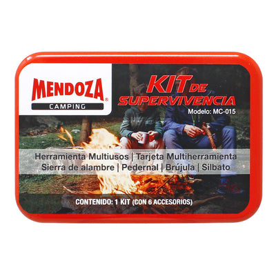 Kit Supervivencia Rojo SOS 6 en 1 MENDOZA