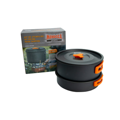 Kit Utencilio Cocina para Camping 4 Personas