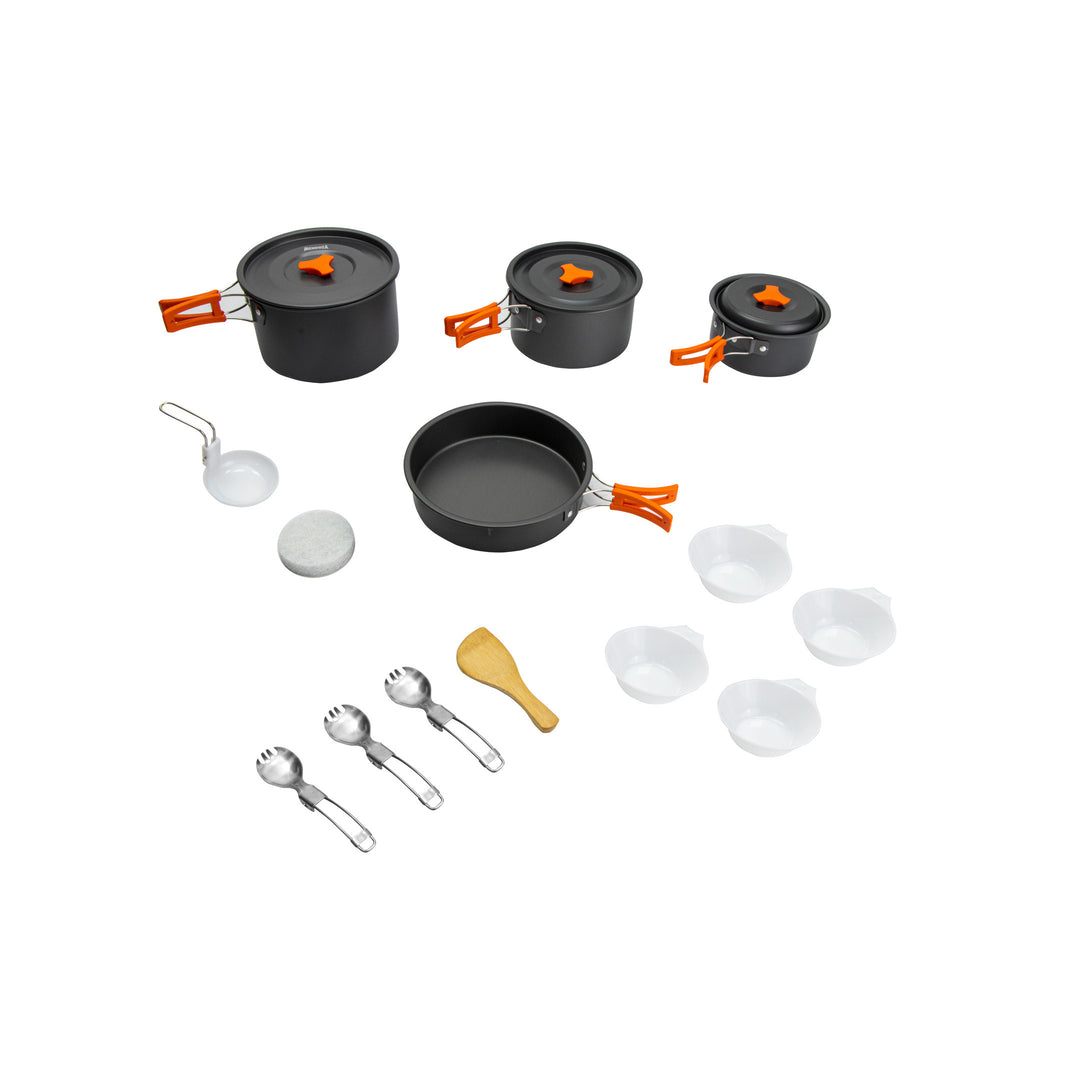 Kit Utencilio Cocina para Camping 4 Personas