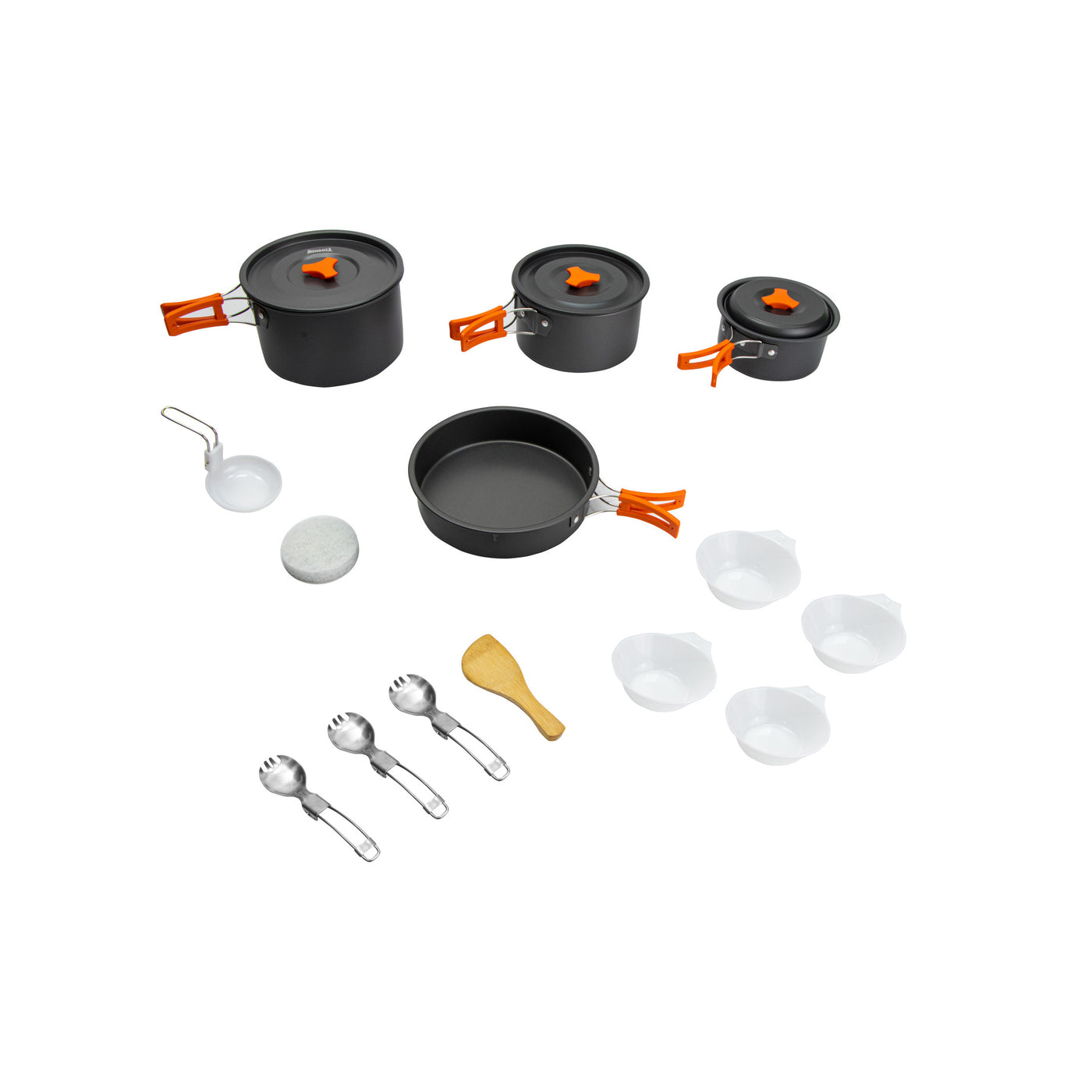 Kit Utencilio Cocina para Camping 4 Personas