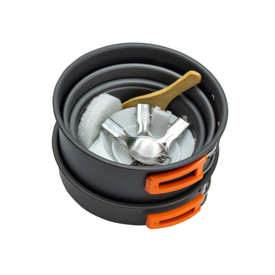 Kit Utencilio Cocina para Camping 4 Personas