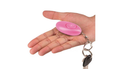 LLAVERO para Defensa Personal Guard Dog con ALARMA DE PÁNICO ROSA 120 de decibeles