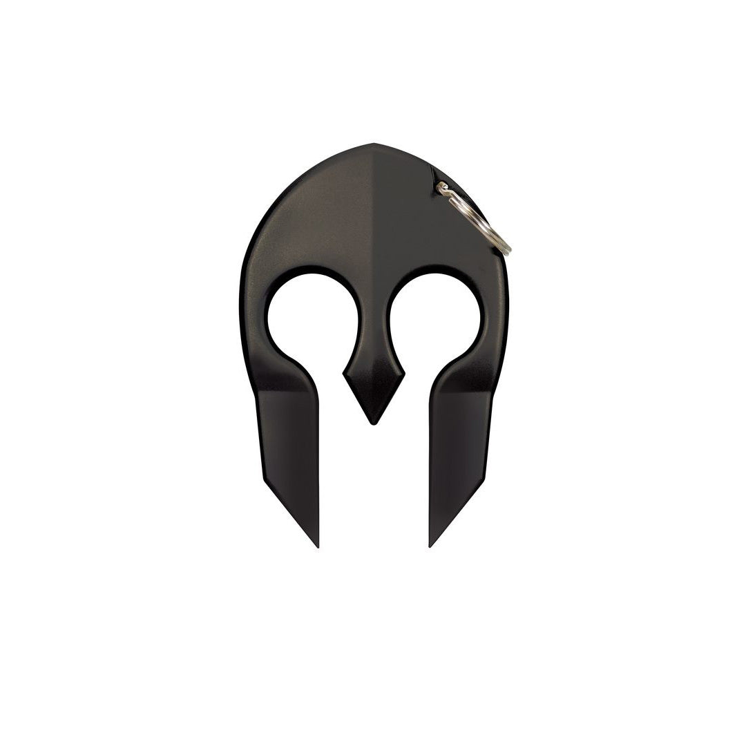 LLAVERO DE DEFENSA SPARTAN NEGRO