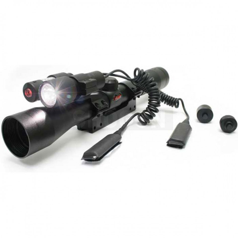 MIRA TELESCÓPICA GAMO VAMPIR 3-9X40 LÁSER/LINTERNA - El Viajero del Norte