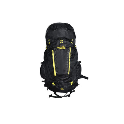 MOCHILA PARA MONTAÑA EIGER 55L SEMI-IMPERMEABLE NEGRA
