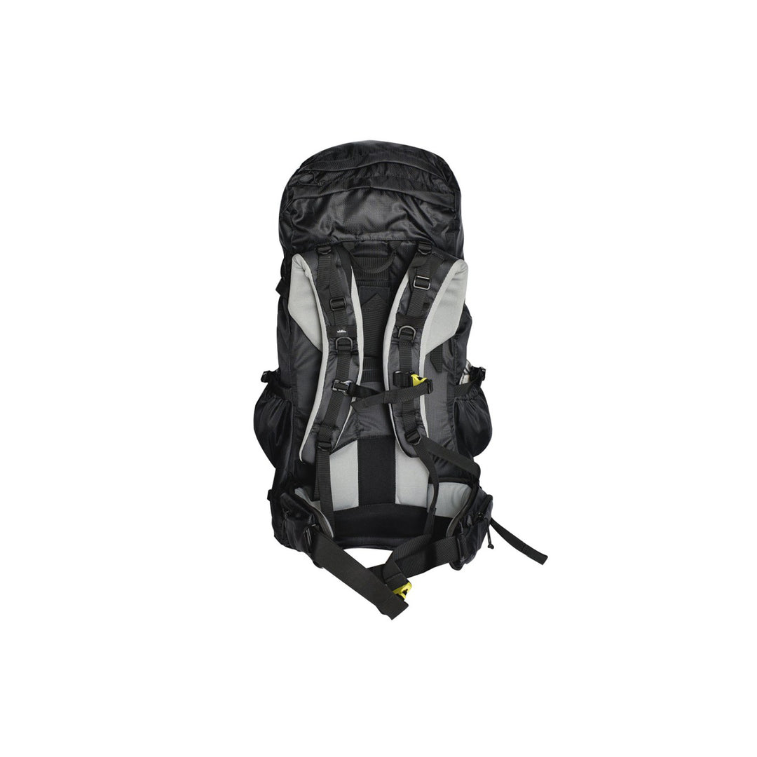 MOCHILA PARA MONTAÑA EIGER 55L SEMI-IMPERMEABLE NEGRA