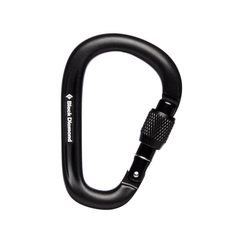 MOSQUETON BLACK DIAMOND PEARLOCK SCREWGATE CARABINER Black