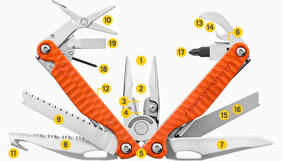 MULTIHERRAMIENTA CHARGE PLUS G10 ORANGE LEATHERMAN