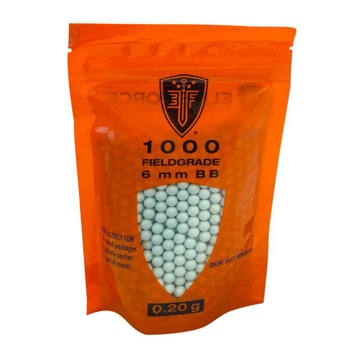 Municiones Airsoft BBs .20 g 6mm 1000 count Elite force