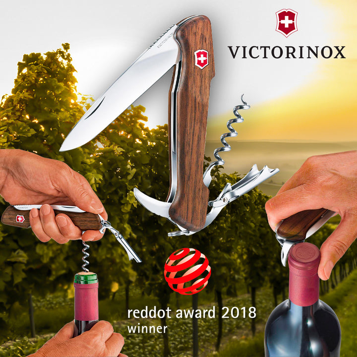 NAVAJA WINE MASTER Walnut Wood 6 Funciones 130mm Victorinox