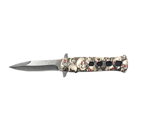 NAVAJA 4" PAVONADA MANGO CALAVERA CLIP