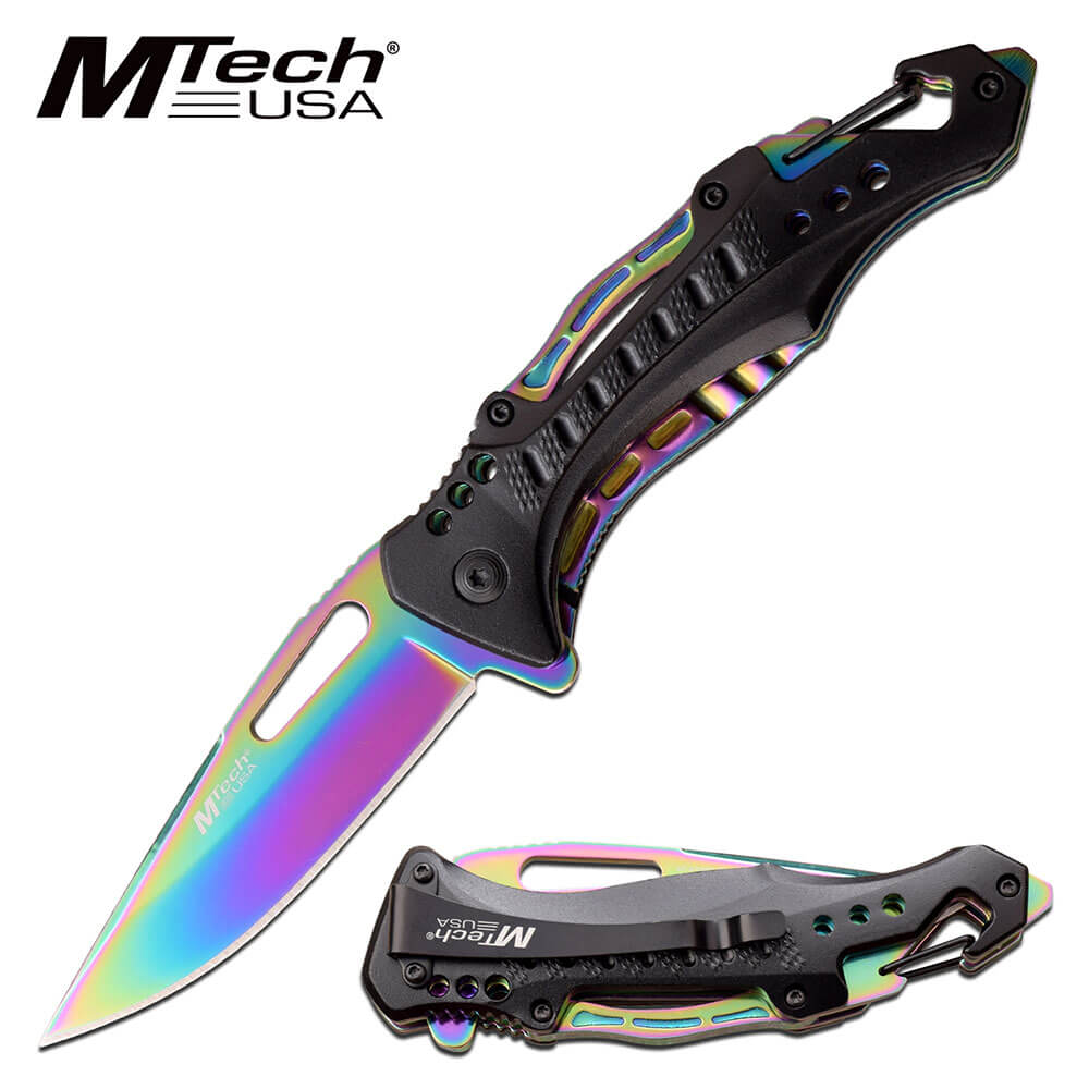 NAVAJA APERTURA ASISTIDA MTECH USA MT-A705G2-R RAINBOW - El Viajero del Norte