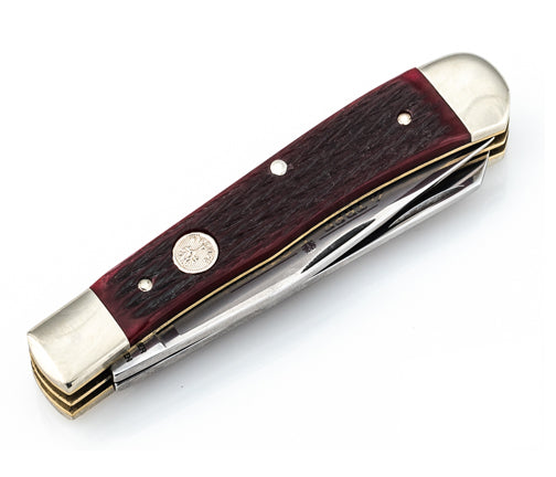 NAVAJA BOKER CS TRAPPER JIGGED RED BONE