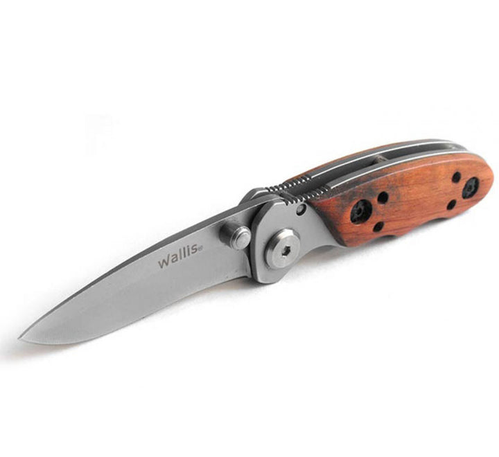 NAVAJA DE BLOQUEO hoja 5.5cm LISA MANGO TIPO MADERA
