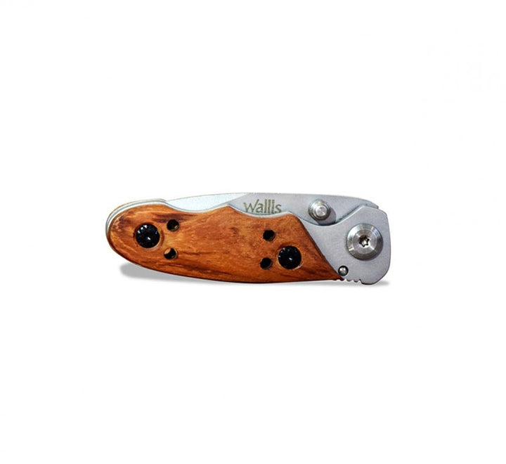 NAVAJA DE BLOQUEO hoja 5.5cm LISA MANGO TIPO MADERA