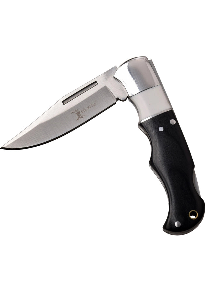 NAVAJA ELK RIDGE MANUAL 6.1" OVERALL BLACK/WHITE BONE