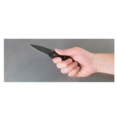 NAVAJA KERSHAW LEEK BLACK SERRATED