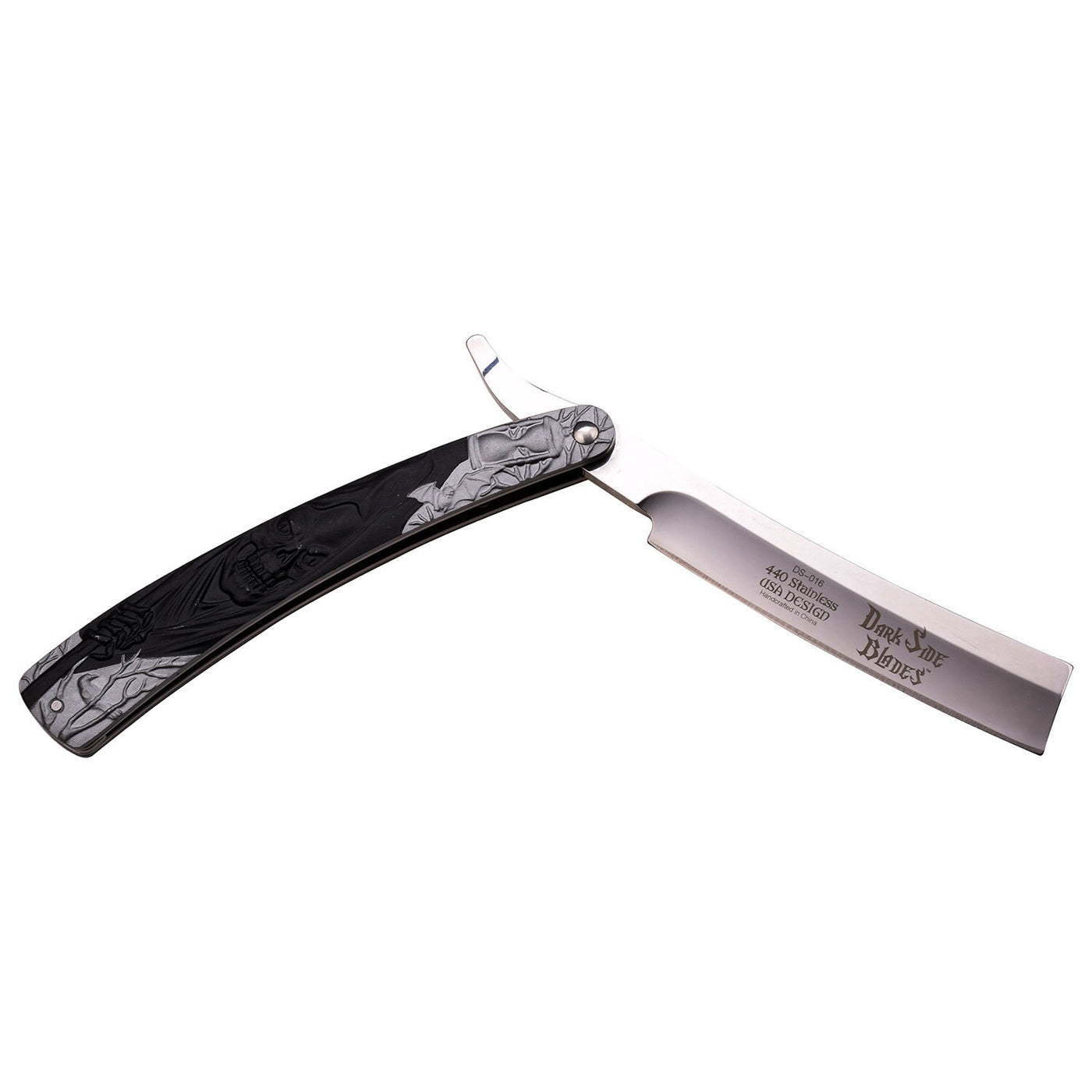 NAVAJA PARA AFEITAR DARK SIDE BLADES BARBER 5.5" CLOSED