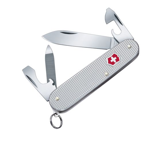 NAVAJA VICTORINOX CADET ALOX PLATA Con 9 Funciones - El Viajero del Norte