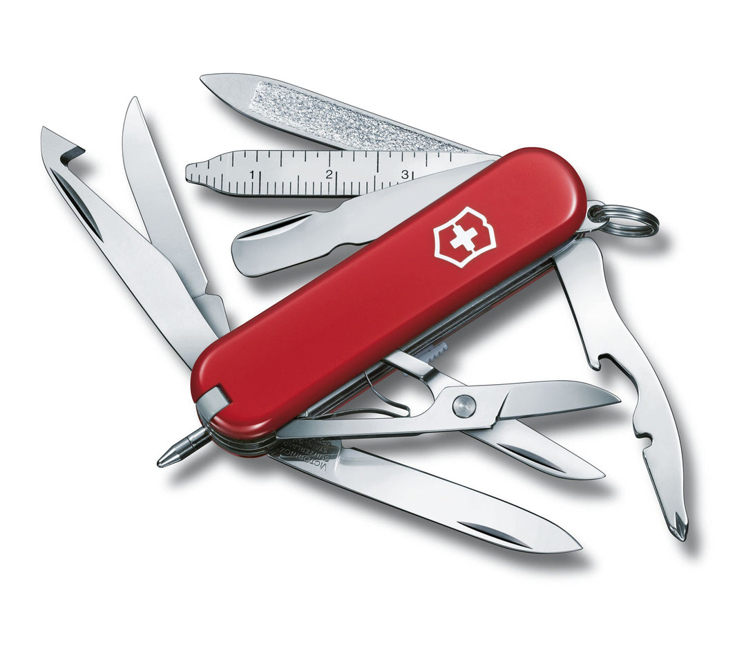 NAVAJA VICTORINOX MINICHAMP Color Rojo 18 Funciones - El Viajero del Norte