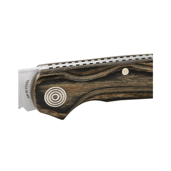 NAVAJA WILDCAT CON mango madera natural CON hoja lisa 6.5 cm MIGUEL NIETO