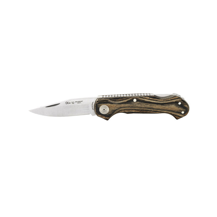 NAVAJA WILDCAT CON mango madera natural CON hoja lisa 6.5 cm MIGUEL NIETO