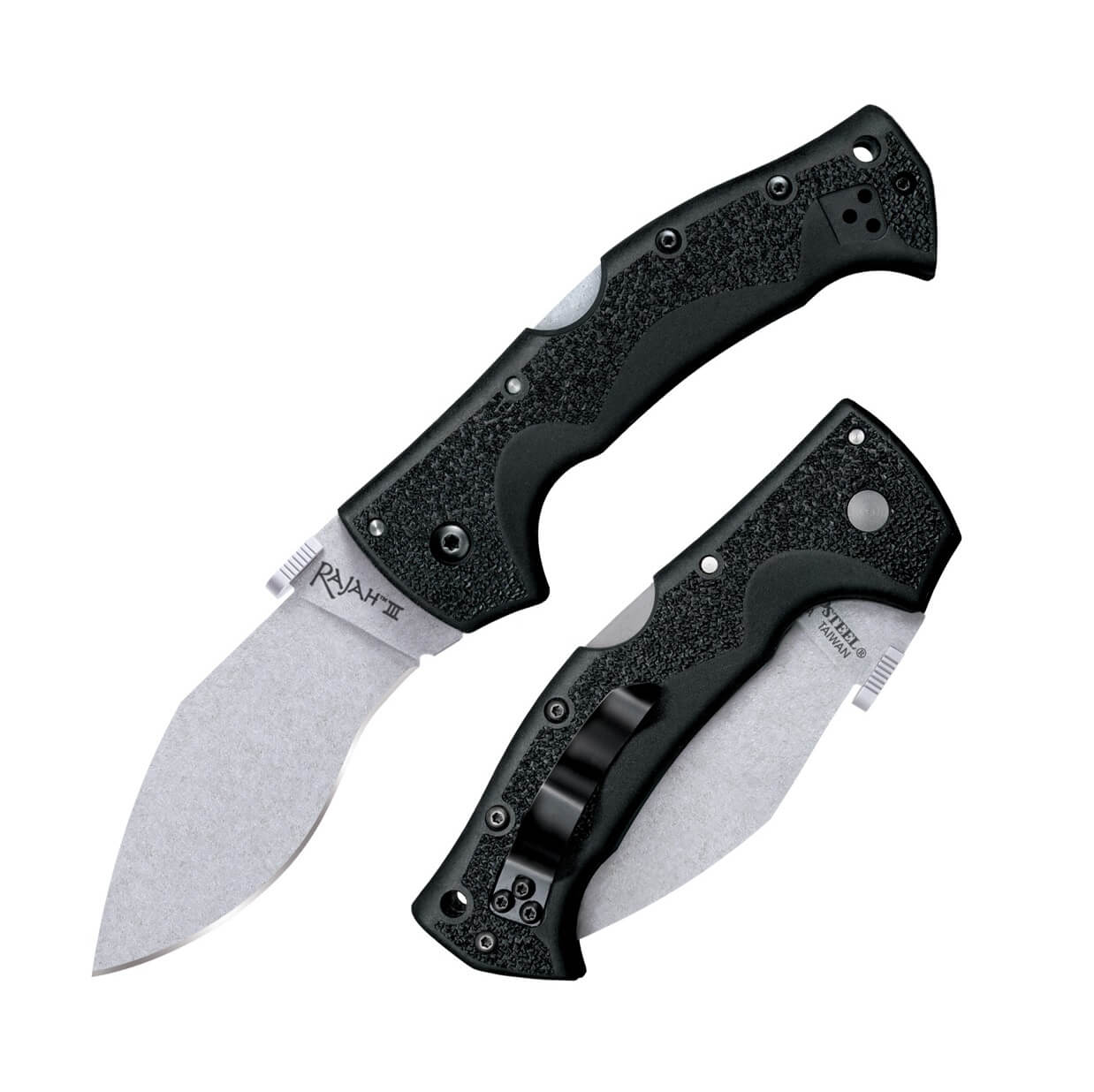 Navaja Cold Steel Rajah III 3.5 in Plain EDGE GREEN Handle