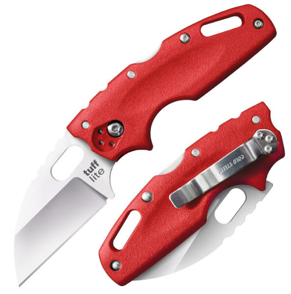 Navaja Cold Steel Tuff Lite Folder 2.5" Plain Red Polymer Handle
