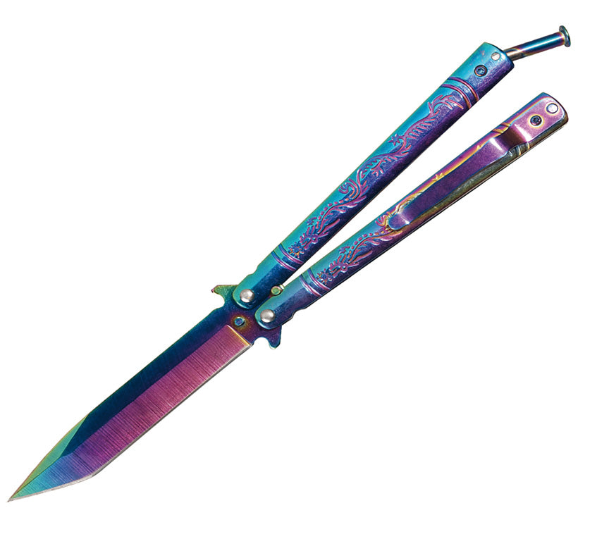 NAVAJA 4" TIPO MARIPOSA TORNASOL LION TOOLS