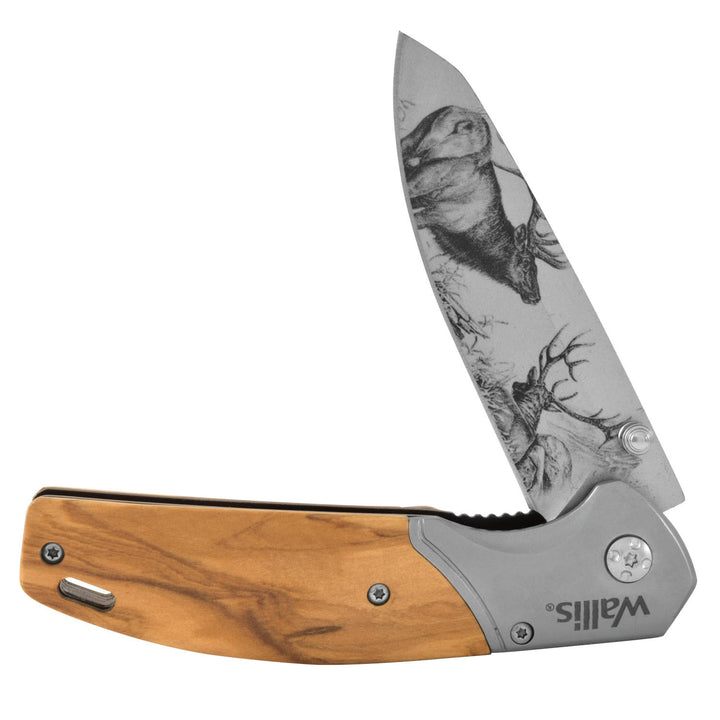 Navaja con mango madera alce