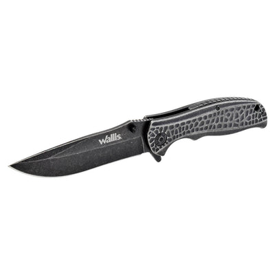 Navaja de bloqueo mango ABS gris acero inoxidable