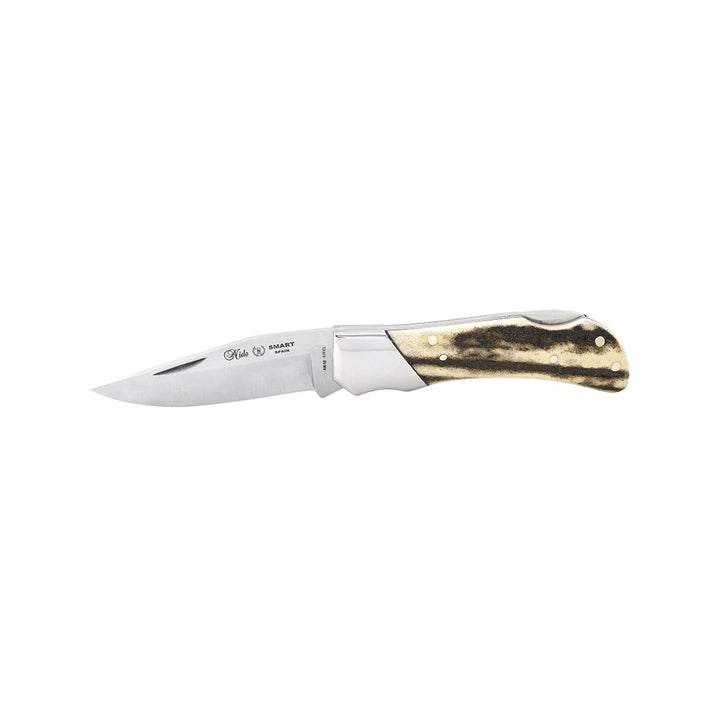 Navaja smart CON mango DE asta de ciervo CON hoja lisa 8 cm MIGUEL NIETO