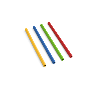 PAJITAS DE SILICONA CON 4PIEZAS