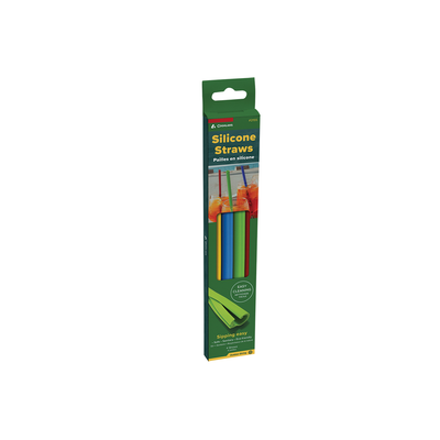 PAJITAS DE SILICONA CON 4PIEZAS