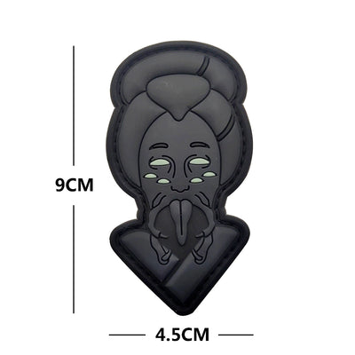 PARCHE BAFURI BLACK GLOWING 9X4.5CM