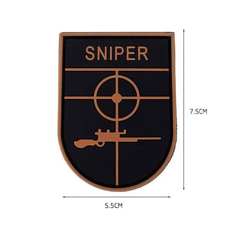 PARCHE SNIPER SCOPE ORANGE 7.5 X 5.5CM