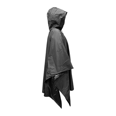 PONCHO MANGA IMPERMEABLE UNITALLA NEGRO