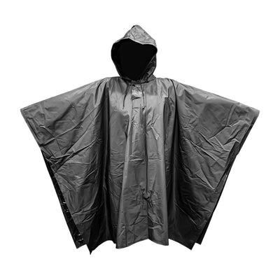 PONCHO MANGA IMPERMEABLE UNITALLA NEGRO