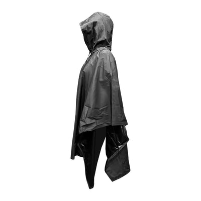 PONCHO MANGA IMPERMEABLE UNITALLA NEGRO