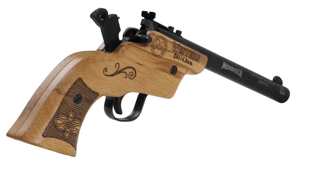 Pistola Salva Western Cañon Largo Cal. 4.5
