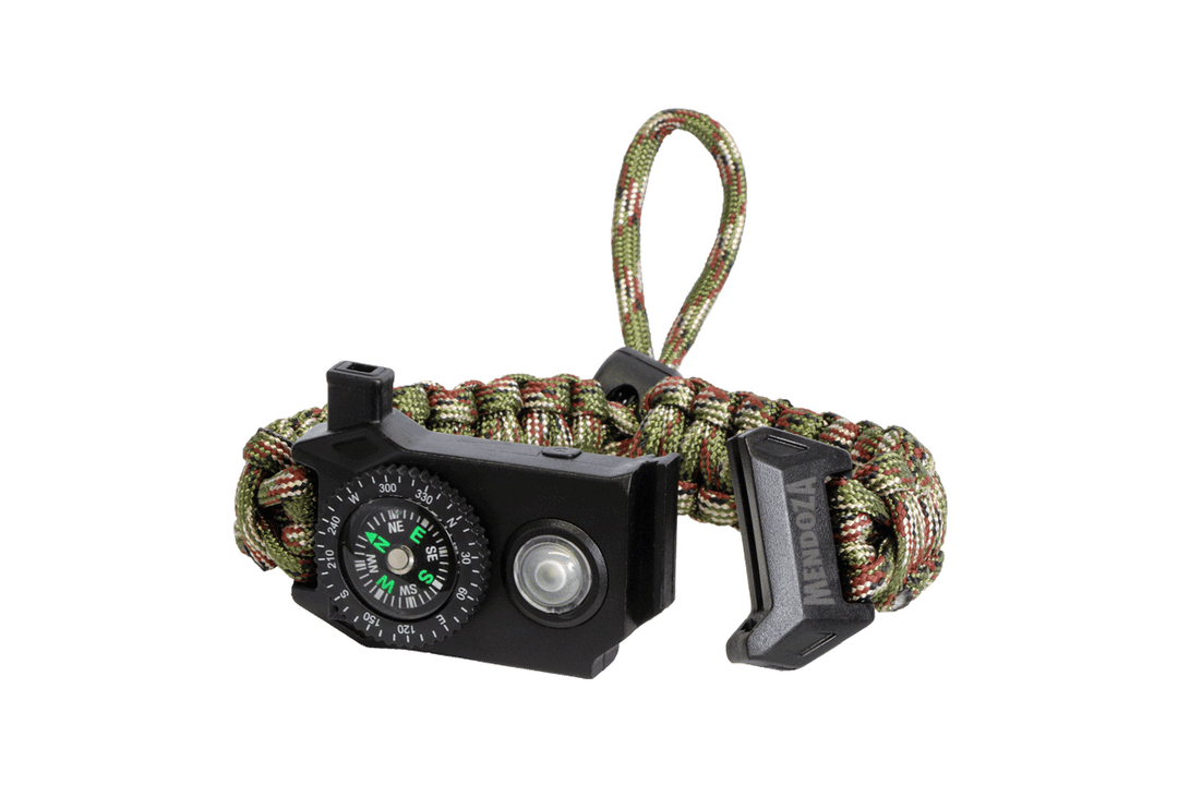 Pulsera Paracord Camuflaje Con Luz Led