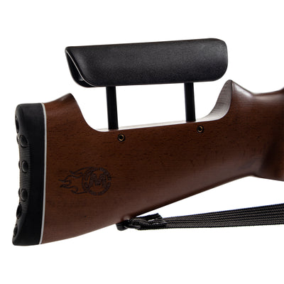 Rifle Nitro Piston BALAM Calibre 5.5 con Cachetera ajustable y culata de madera con mira telescopica 3-9x40