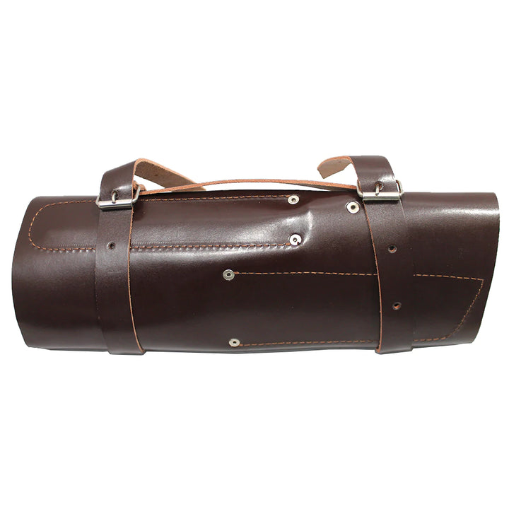 SET DE CUCHILLOS CARNICERO ACERO DAMASCO BROWN WOOD HANDLE