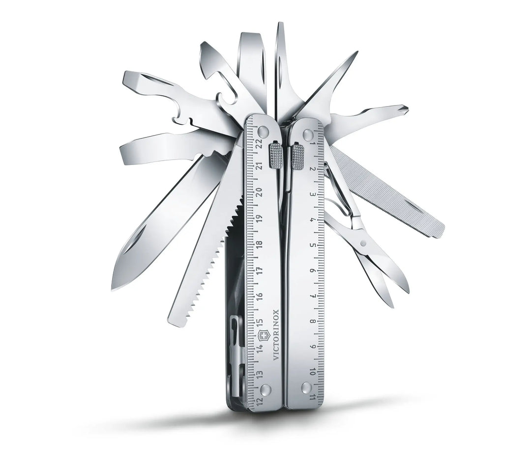 SwissTool X, en estuche de piel 23 USOS