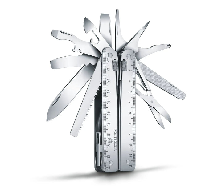 SwissTool X, en estuche de piel 23 USOS